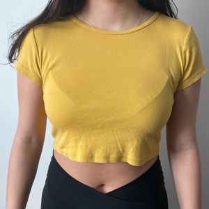 Yellow T brandy melville